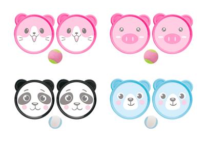 ANIMAL HEAD STICKY BABA PLATE - OBL820909