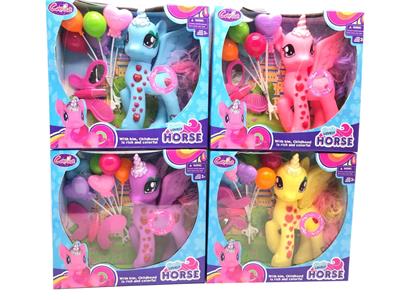 High grade enamel diamond one horned mamapolis with lights, music, balloons, combs, mirrors and cosmetics - OBL822308