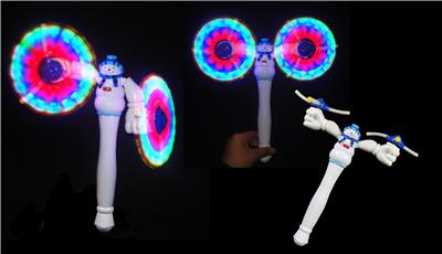 Snowman 6 lamp double head free change windmill - OBL822402