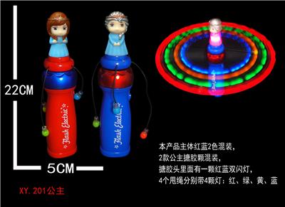 实色5灯搪胶公主甩甩棒无音乐 - OBL822498