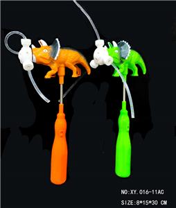 Triceratops 3 lights fiber optic windmill with dinosaur sound - OBL822515