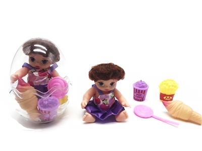 High grade environmental protection egg 6 \enamel cute baby with kfc set meal - OBL822723