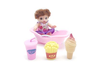 High grade 6 \enamel cute baby with baby bath and kfc suit - OBL822726