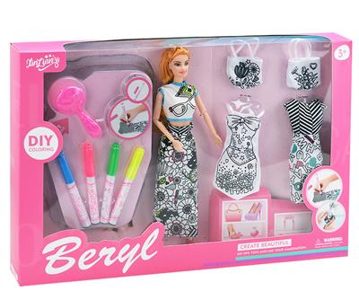 11.5 inch belle barbie graffiti suit - OBL823148