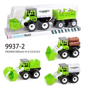 Inertial engineering vehicle (rail, log, oil tank) towing animals - OBL823183
