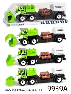 Inertial engineering vehicle (towing wood strip oil tank) - OBL823189