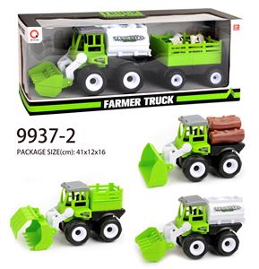 Inertial engineering vehicle (rail, log, oil tank) towing animals - OBL823211
