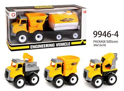 Inertial farmer’s cart (bucket, log, oil tank) towing water tank - OBL823222