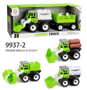 Inertial engineering vehicle (rail, log, oil tank) towing animals - OBL823265