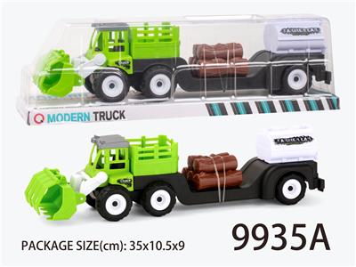 Inertial engineering vehicle (towing wood strip oil tank) - OBL823364