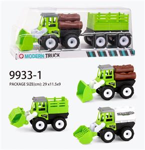 Inertial engineering vehicle (rail, log, oil tank) towing rail - OBL823369