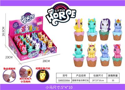 Cake finger horse with light - OBL823687