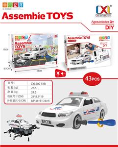 滑行救护车手动拼装带灯光声音3个AG13（包电） - OBL823725