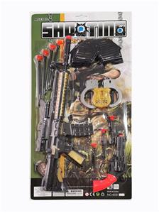 Soft bullet submachine gun m14 with left wheel shooting suit - OBL823770