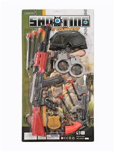 Soft shell ak gun with mask and left wheel shooting suit - OBL823773