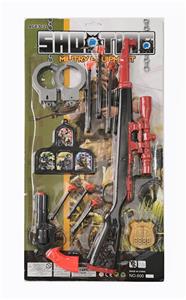 98k sniper with pistol and handcuffs shooting suit - OBL823775