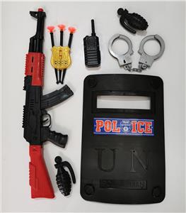 Soft shell ak gun with police shield shooting suit - OBL823780