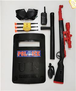 Soft bullet 98k gun with police shield shooting suit - OBL823782