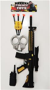 Soft bullet submachine gun m14 with police suit - OBL823783