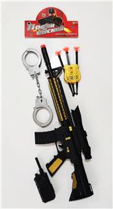 Soft bullet submachine gun m14 with police suit - OBL823785