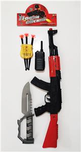 Soft shell ak gun with police set accessories shooting suit - OBL823788
