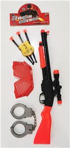 Soft shot shotgun with police set accessories shooting suit - OBL823790