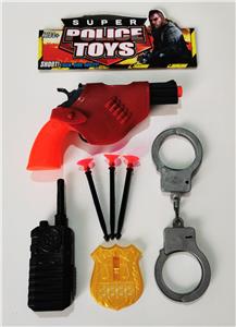 Soft bullet left wheel gun with police set accessories shooting suit - OBL823793