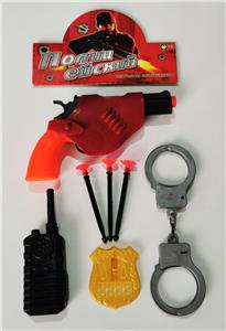 Soft bullet left wheel gun with police set accessories shooting suit - OBL823794