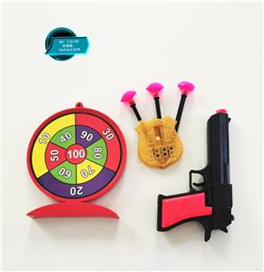 Soft bullet pistol with police set accessories shooting suit - OBL823798
