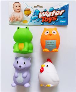 4只装搪胶喷水动物 - OBL823871
