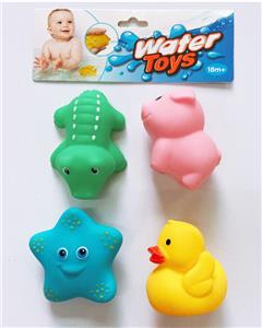 4只装搪胶喷水动物 - OBL823886