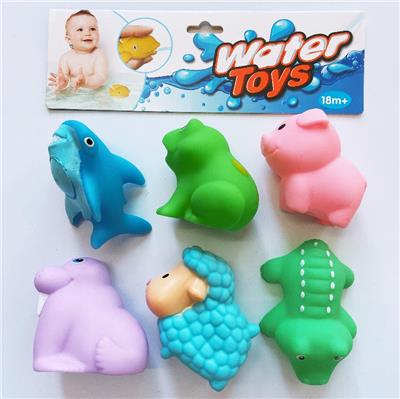 6只装搪胶喷水动物 - OBL823891