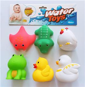 6只装搪胶喷水动物 - OBL823896