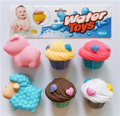 6只装搪胶喷水动物 - OBL823903