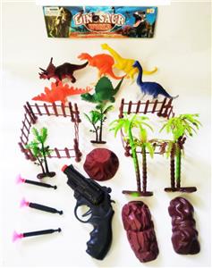 PVC料捕猎恐龙 - OBL824007