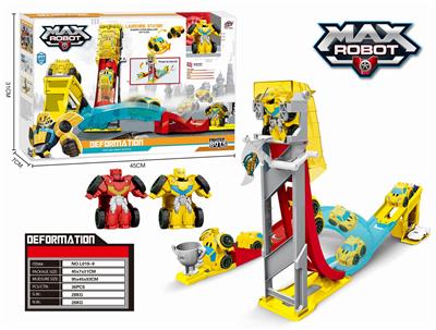 One flash deformation vehicle (yellow red 2 color mixture) + middle track - OBL824061