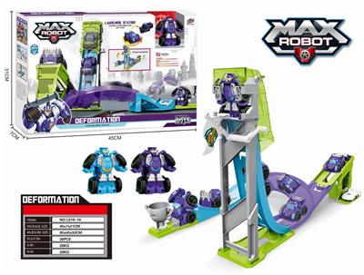 One flash deformation vehicle (purple blue 2 color mixture) + middle track - OBL824062