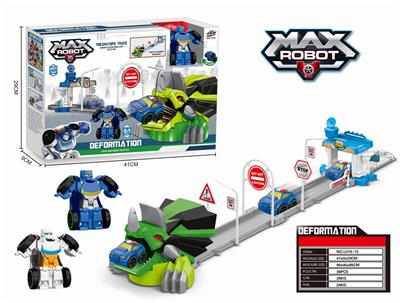 One flash deformation vehicle (blue and white mixed) + tricycle track - OBL824065