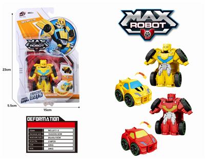One flash deformation car, yellow and red mixed - OBL824073