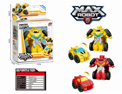 One flash deformation car, yellow and red mixed - OBL824079
