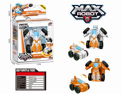 One flash deformation car, white and orange mixed - OBL824081