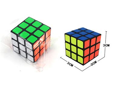 3cm black fluorescent cube - OBL824290