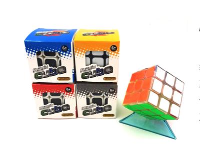 Transparent magic cube of english sticker - OBL824302