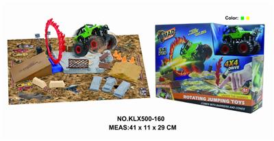 Four drive inertial off-road vehicle rotating wheel field - OBL825201