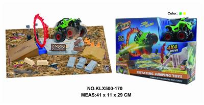 Four drive inertial off-road vehicle rotating wheel field - OBL825211