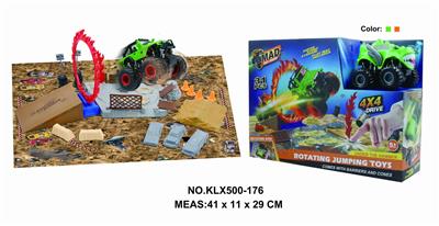 Four drive inertial off-road vehicle rotating wheel field - OBL825217