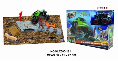 Four drive inertial off-road vehicle rotating wheel field - OBL825222