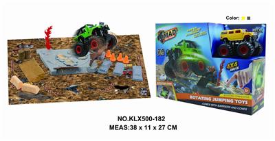 Four drive inertial off-road vehicle rotating wheel field - OBL825223