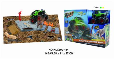 Four drive inertial off-road vehicle rotating wheel field - OBL825225