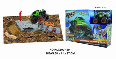 Four drive inertial off-road vehicle rotating wheel field - OBL825230